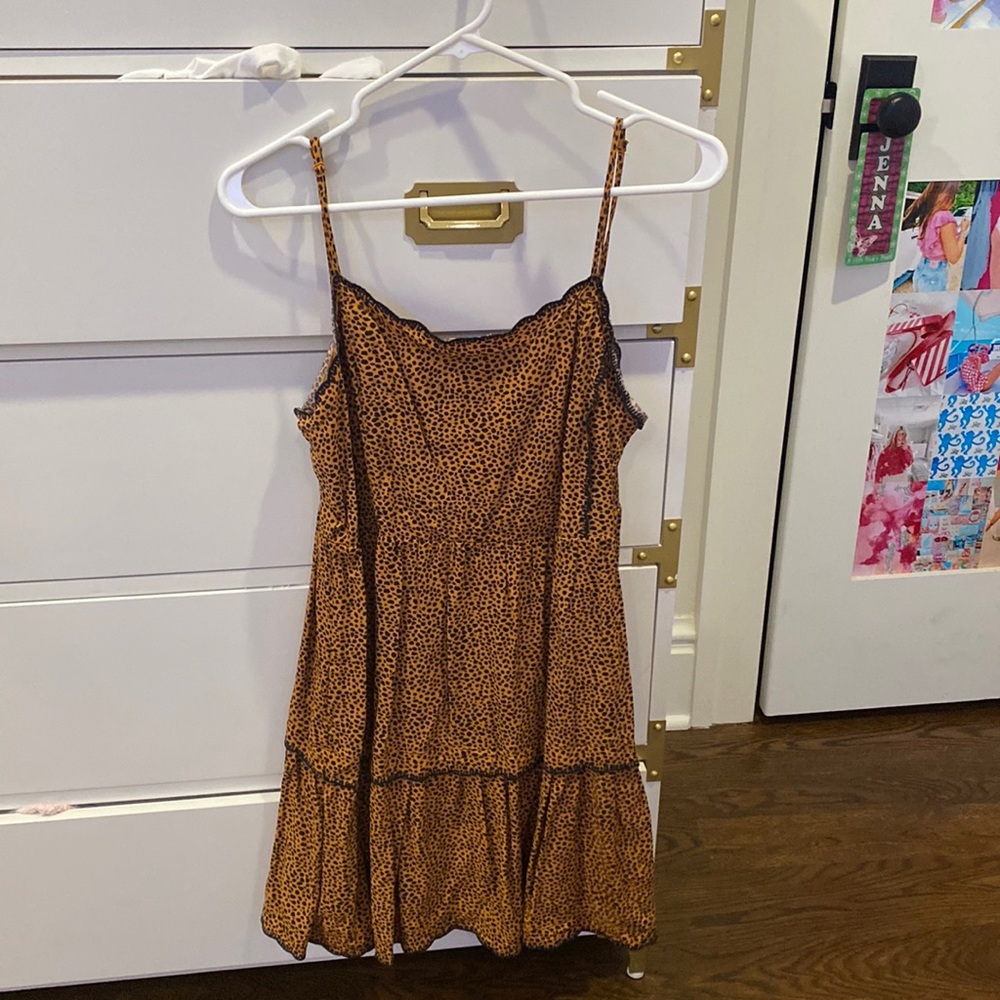francescas cheetah print dress